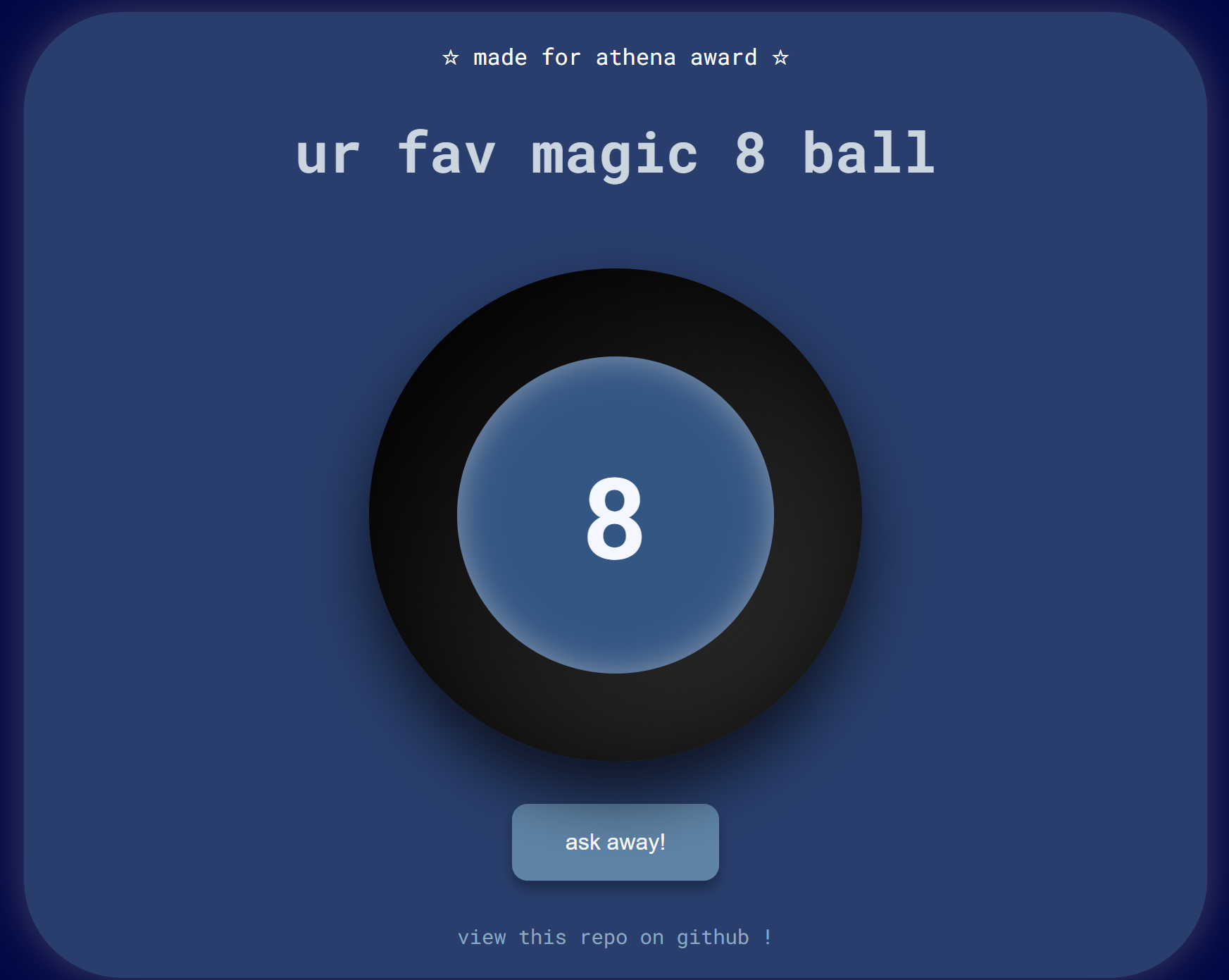 Magic 8 Ball Image